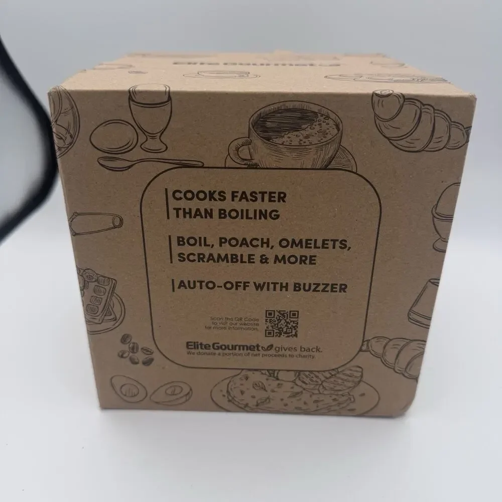 Elite Gourmet EGC-007B# Rapid Egg Cooker, 7 Easy-To-Peel, Hard, Medium, Soft
